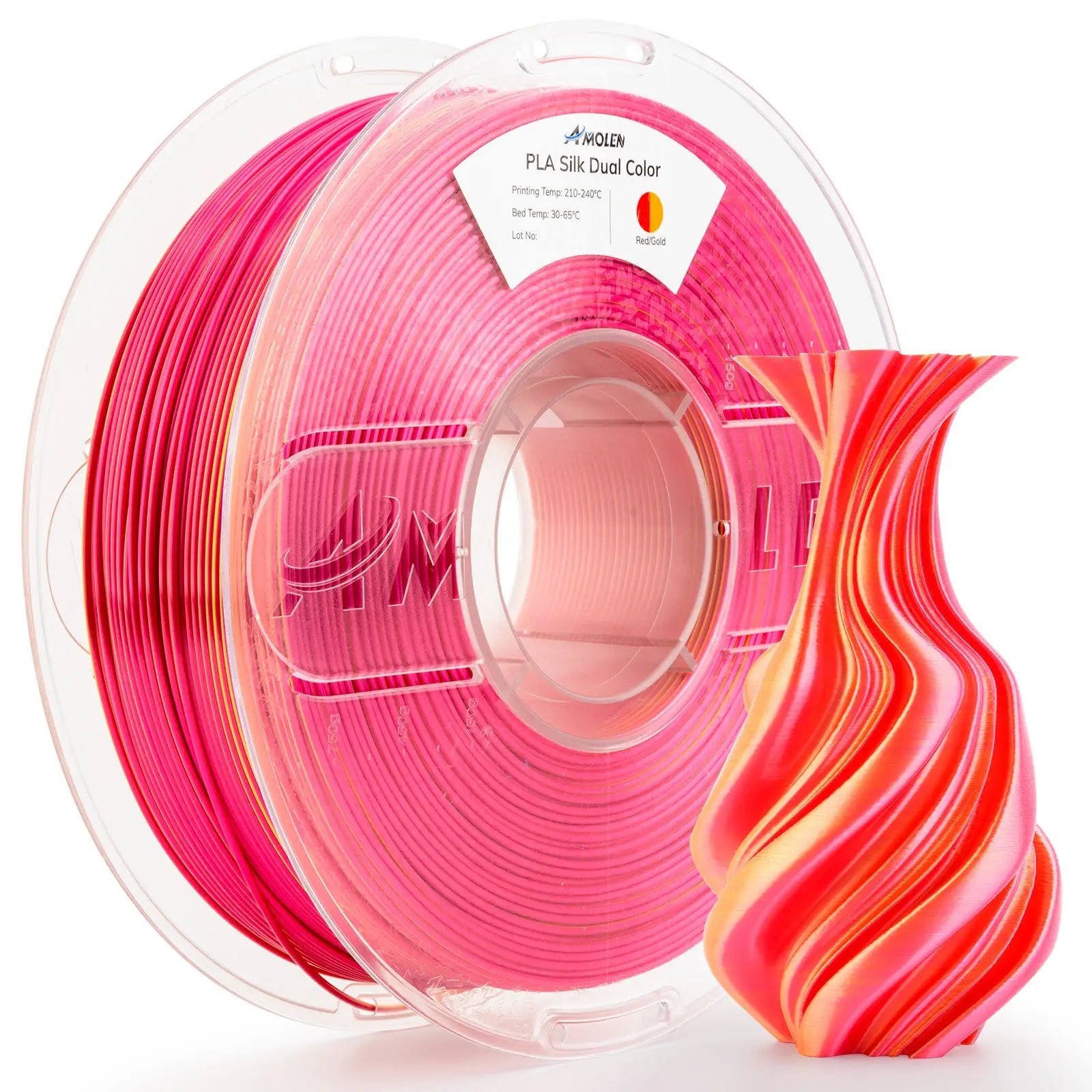 PLA Silk Dual Color 3D Filament 1.75mm 1KG | the misfit market - The misfit market