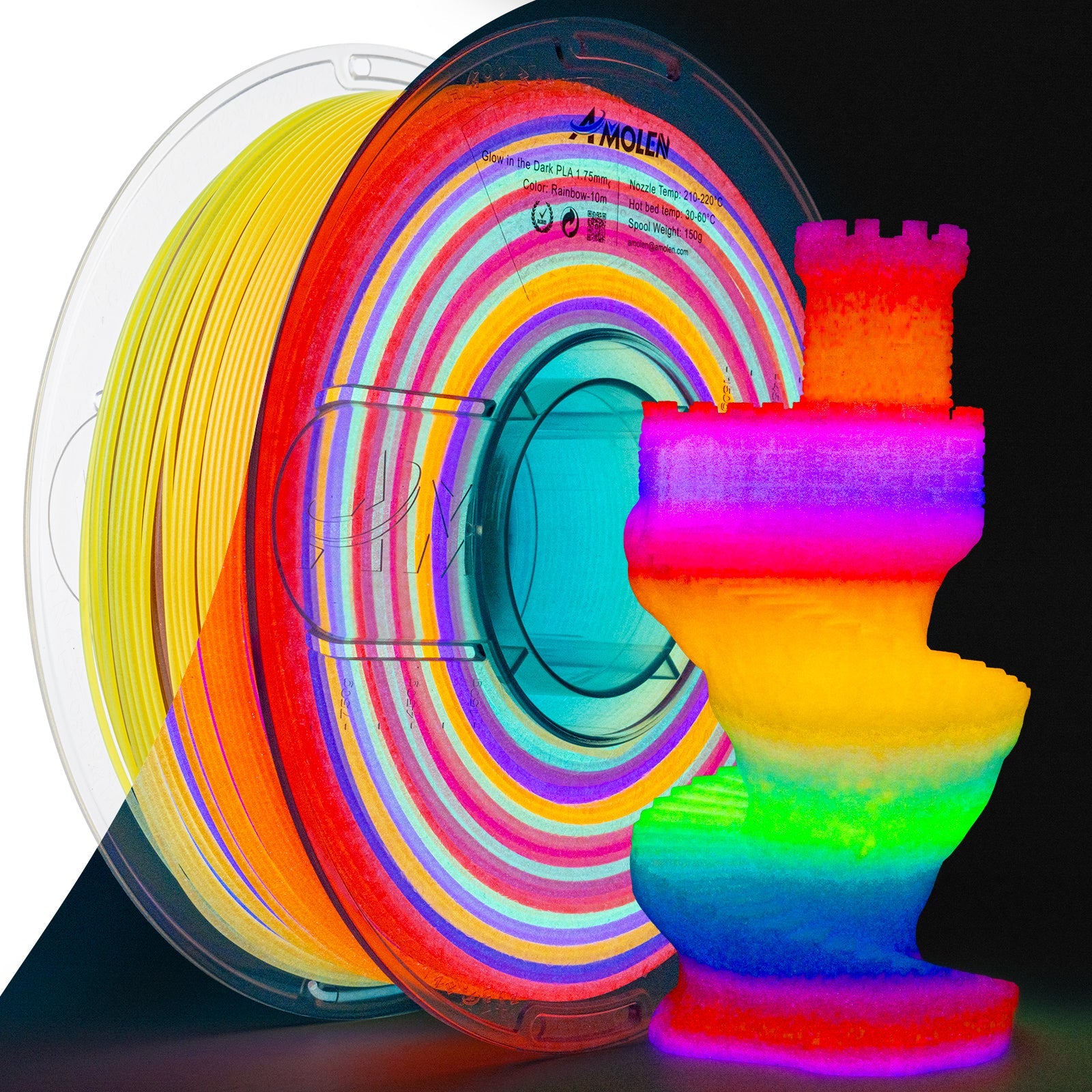 PLA Glow-in-the-Dark 1.75mm, 1KG/2.2LB - The misfit market