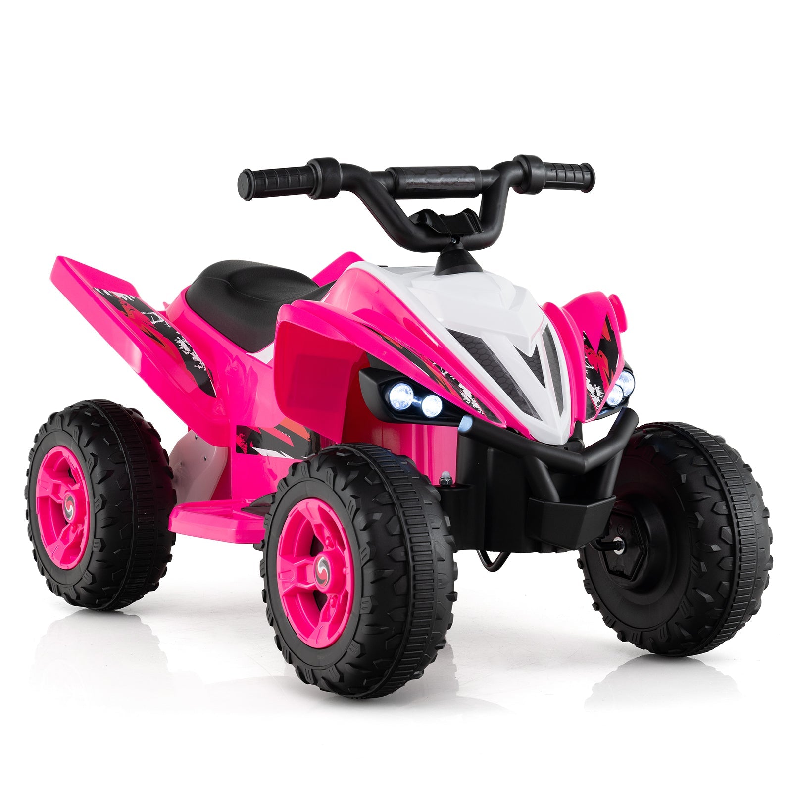 12V Kids Ride on Atv 4-Wheeler Quad with LED Lights and 7 Mph Max Speed
