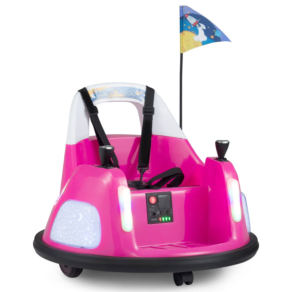 12V Kids Ride on Bumper Car with Remote Control and Flashing Lights