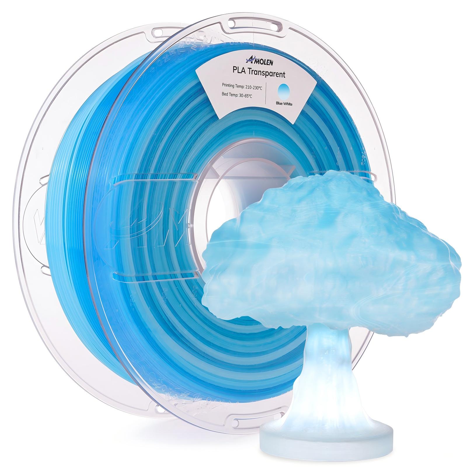 PLA Crystal-Transparent 1.75mm, 1KG/2.2LB - The misfit market