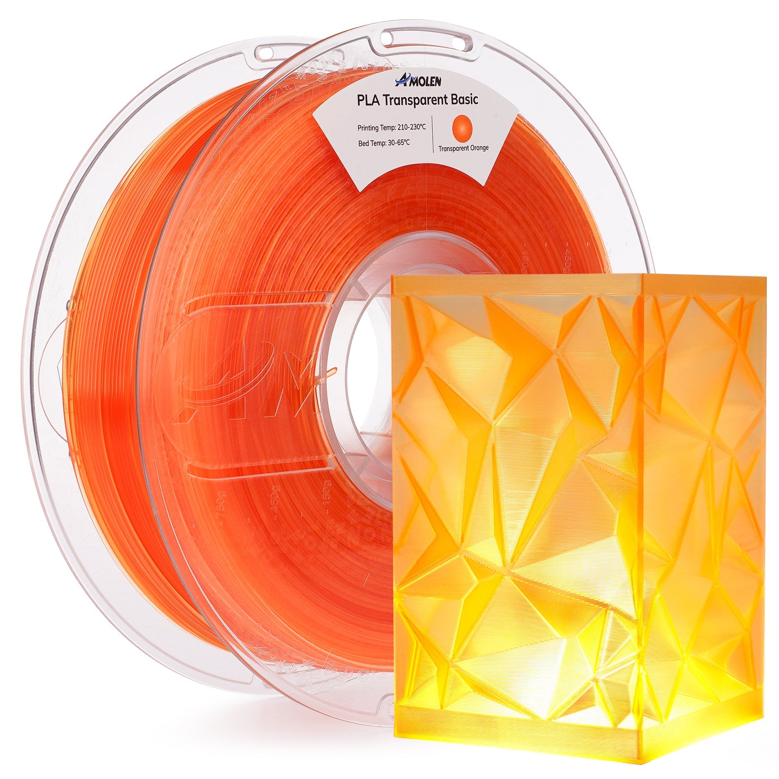 PLA Crystal-Transparent 1.75mm, 1KG/2.2LB - The misfit market