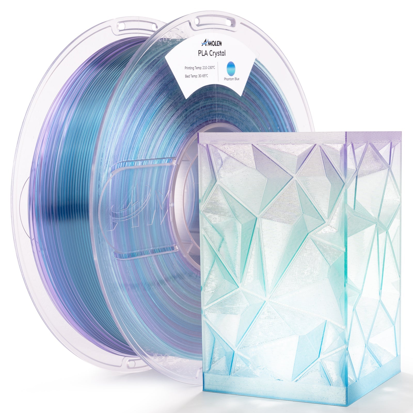 PLA Crystal-Transparent 1.75mm, 1KG/2.2LB - The misfit market