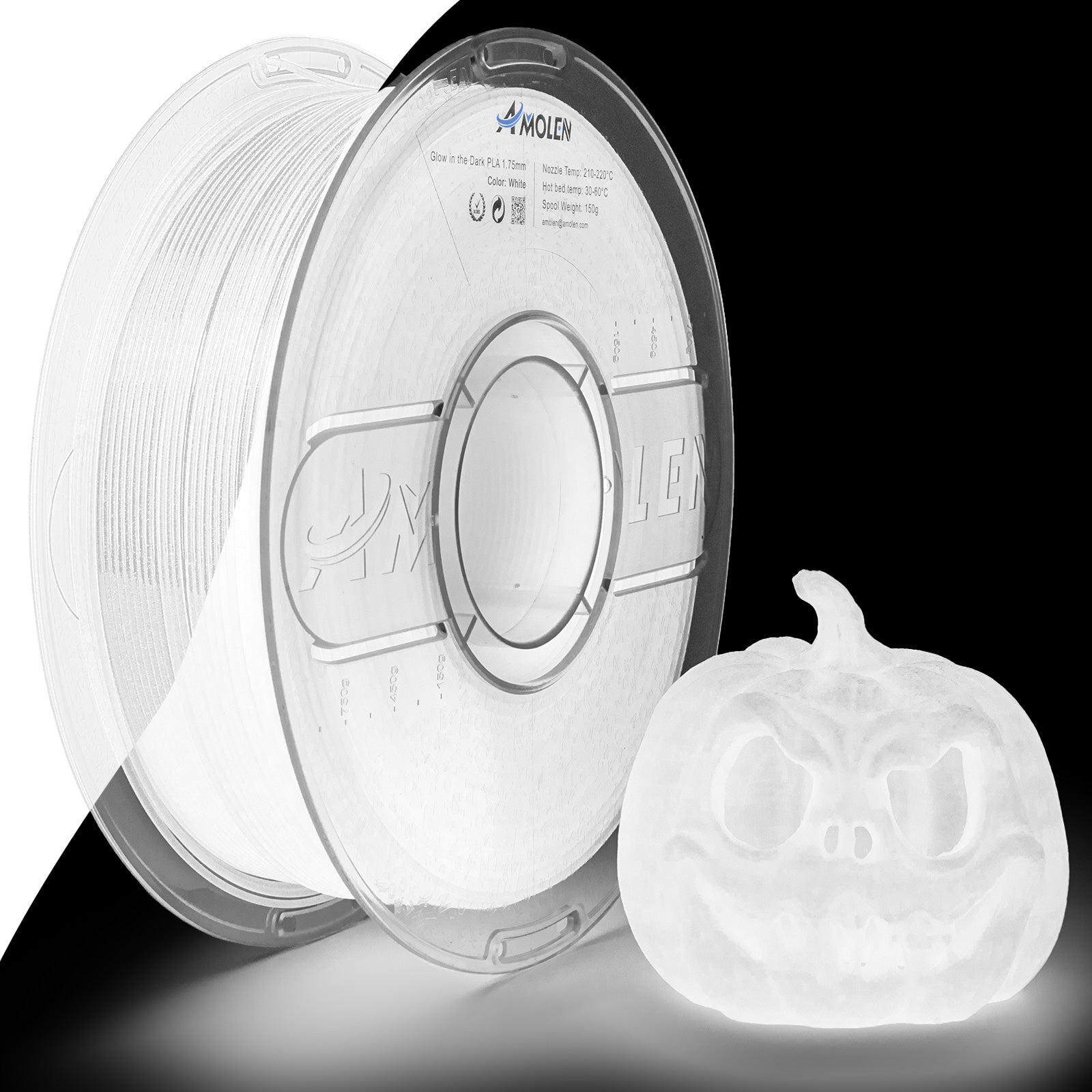 PLA Glow-in-the-Dark 1.75mm, 1KG/2.2LB - The misfit market