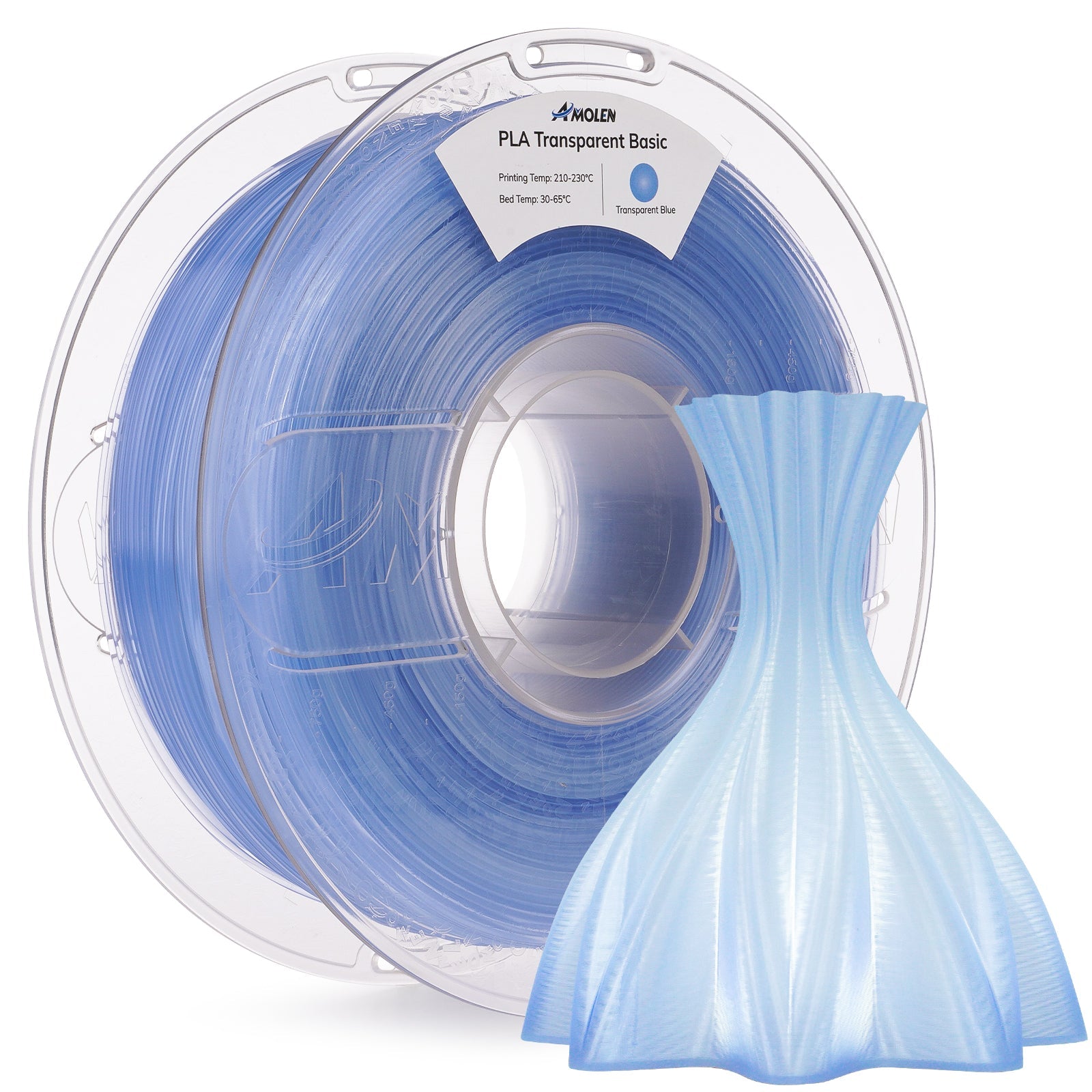 PLA Crystal-Transparent 1.75mm, 1KG/2.2LB - The misfit market