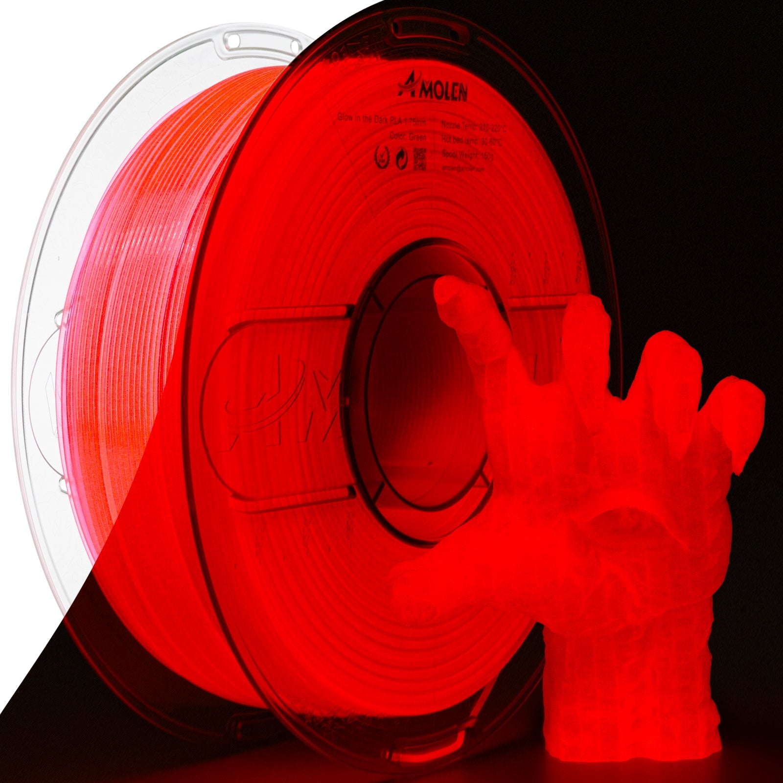 PLA Glow-in-the-Dark 1.75mm, 1KG/2.2LB - The misfit market