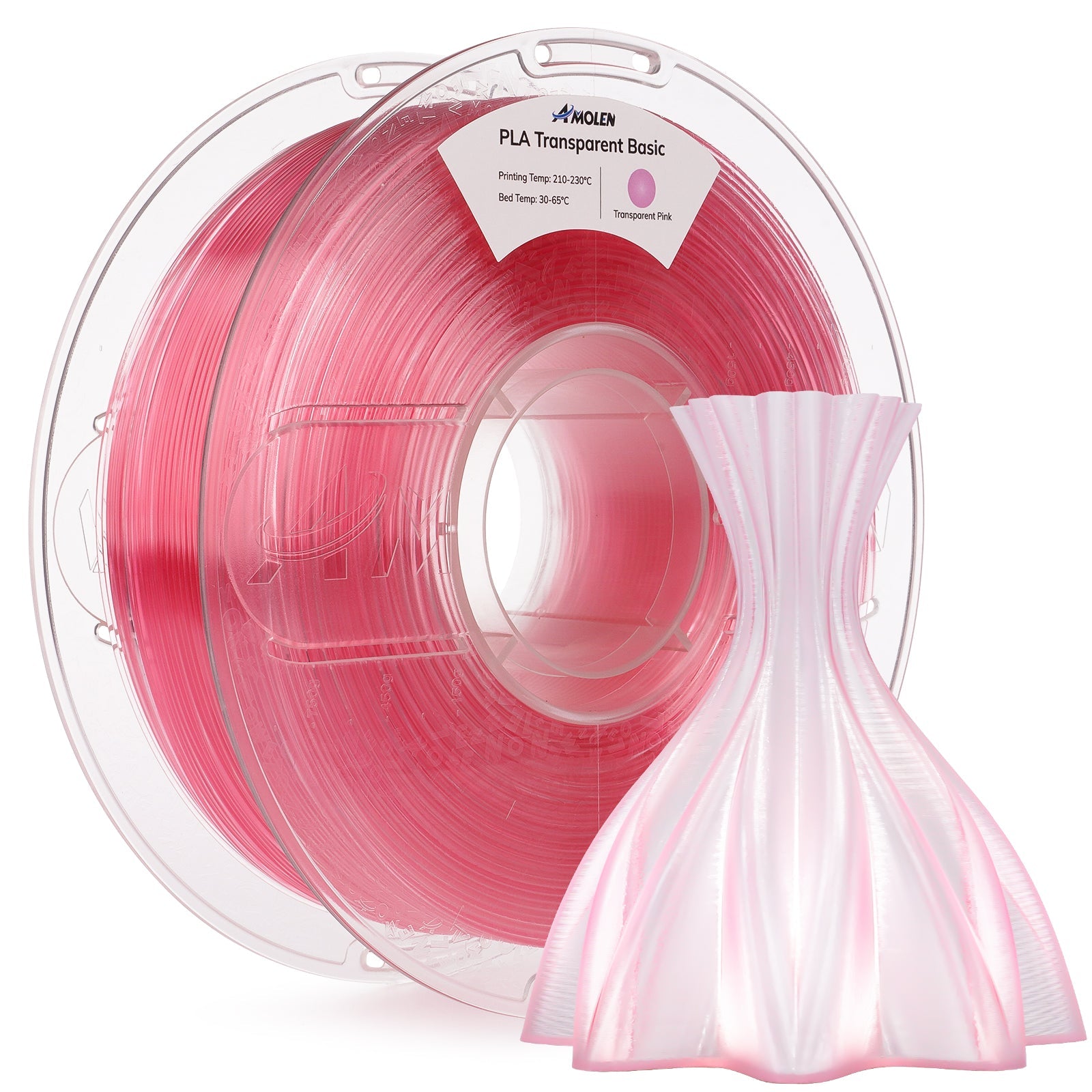 PLA Crystal-Transparent 1.75mm, 1KG/2.2LB - The misfit market