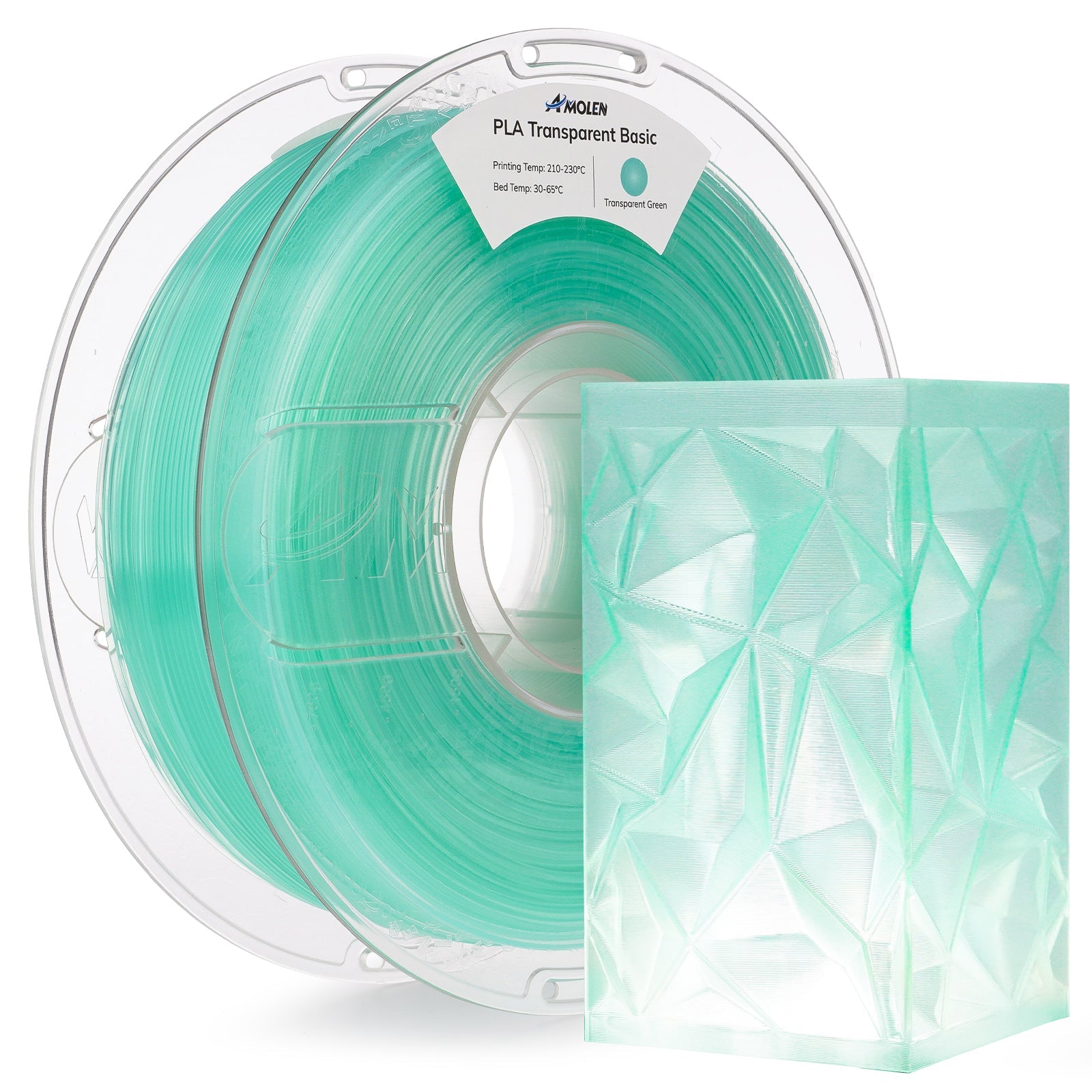 PLA Crystal-Transparent 1.75mm, 1KG/2.2LB - The misfit market