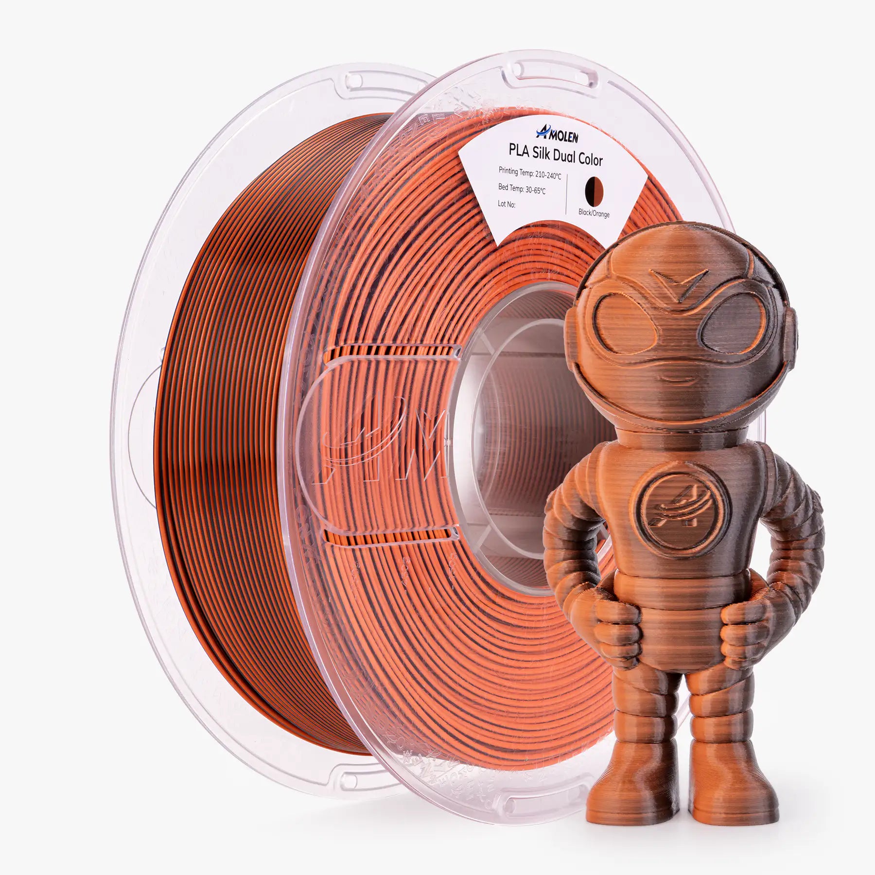 PLA Silk Dual Color 3D Filament 1.75mm 1KG | the misfit market - The misfit market