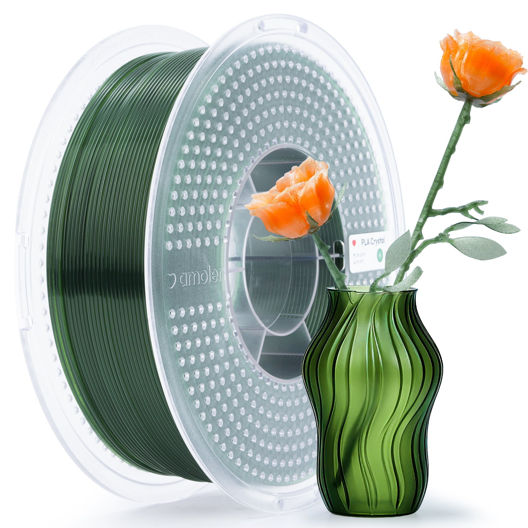 PLA Crystal-Transparent 1.75mm, 1KG/2.2LB - The misfit market