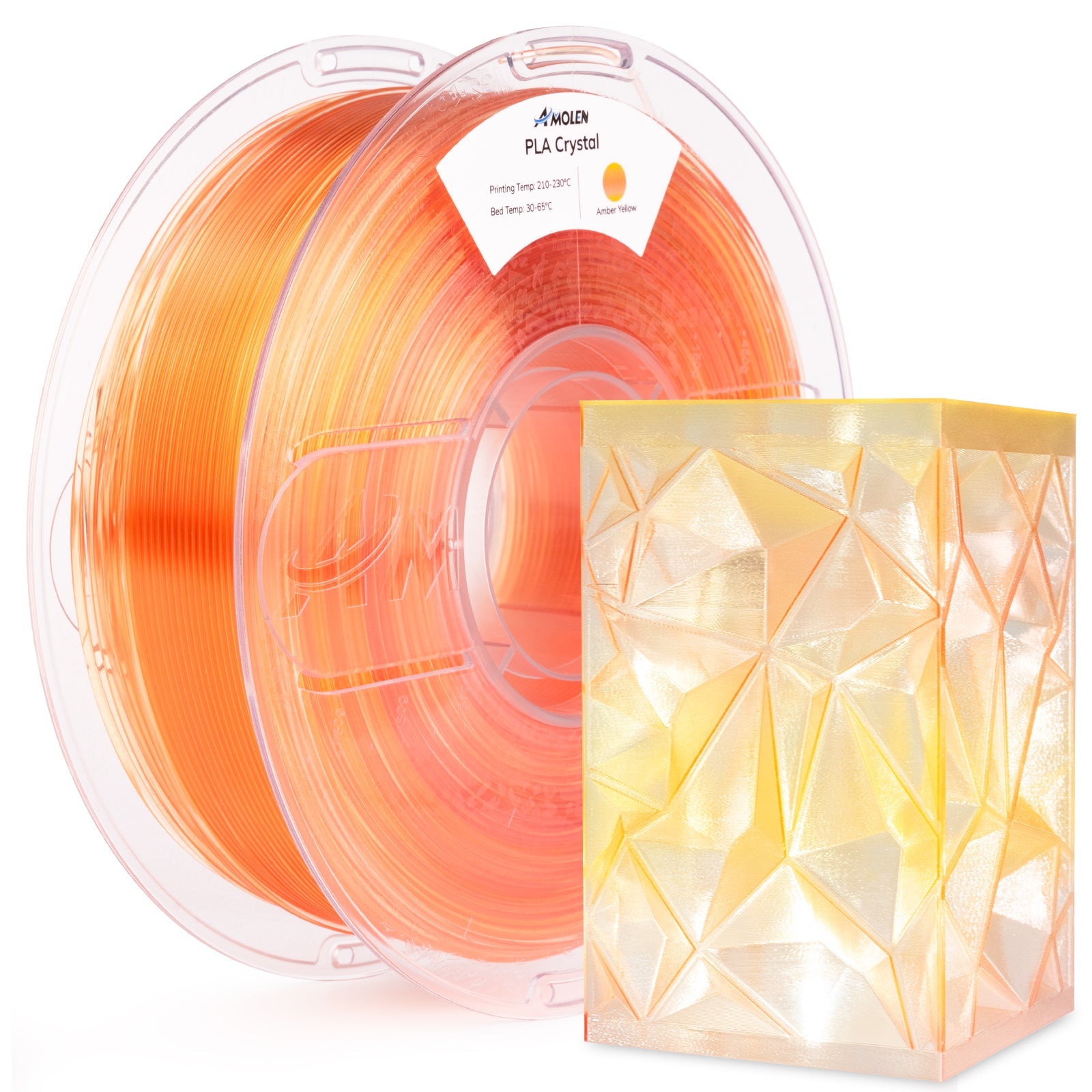 PLA Crystal-Transparent 1.75mm, 1KG/2.2LB - The misfit market