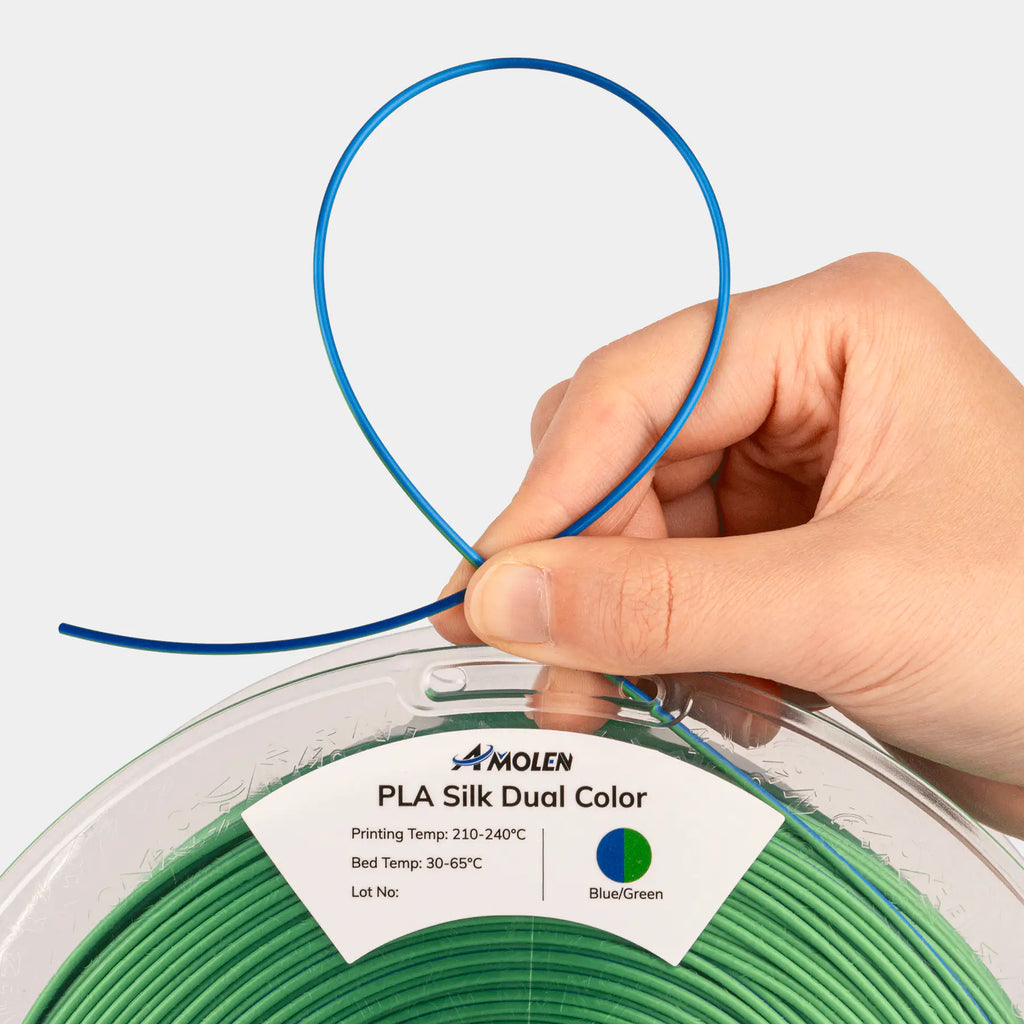 PLA Silk Dual Color 3D Filament 1.75mm 1KG | the misfit market - The misfit market