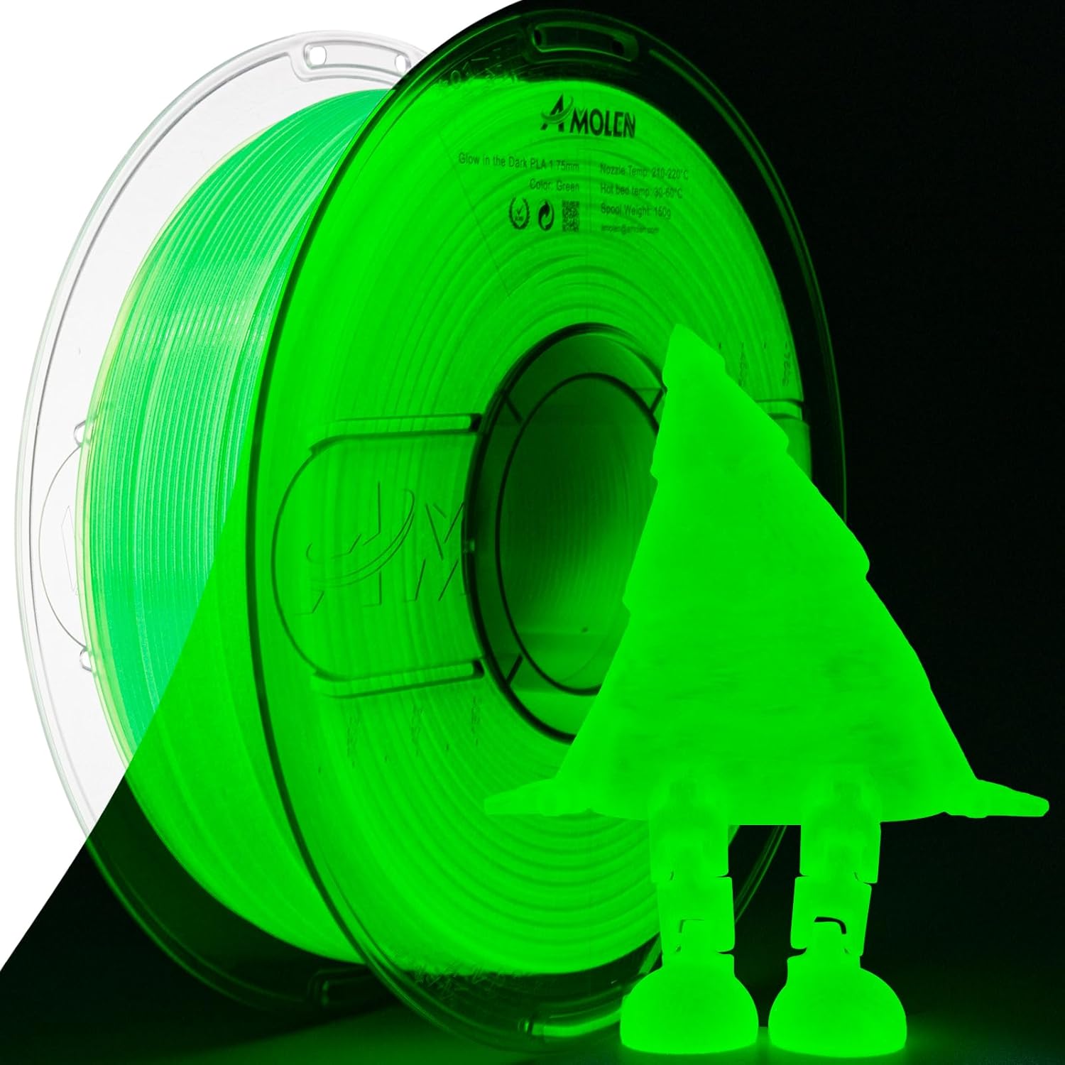 PLA Glow-in-the-Dark 1.75mm, 1KG/2.2LB - The misfit market