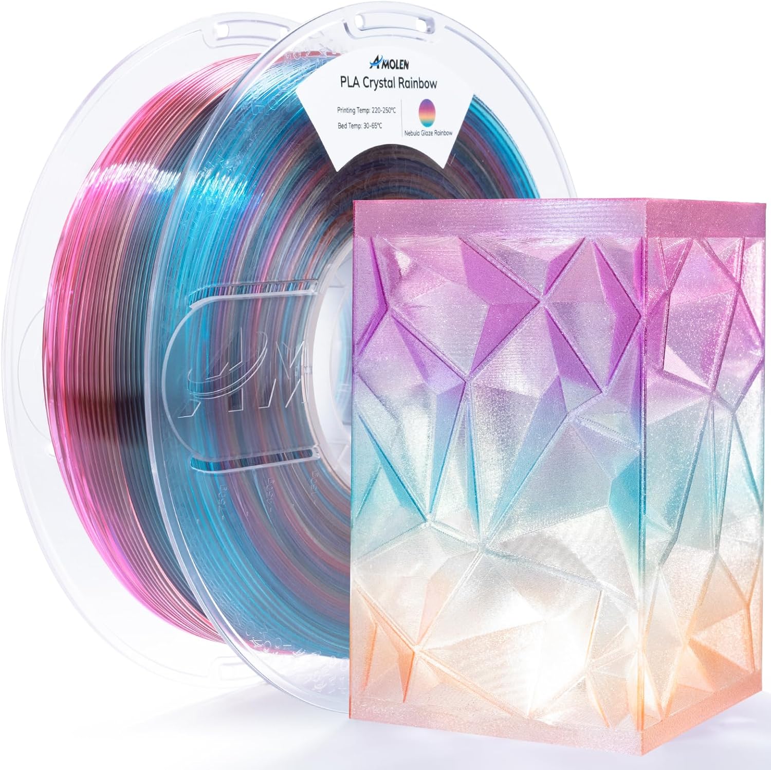 PLA Crystal-Transparent 1.75mm, 1KG/2.2LB - The misfit market