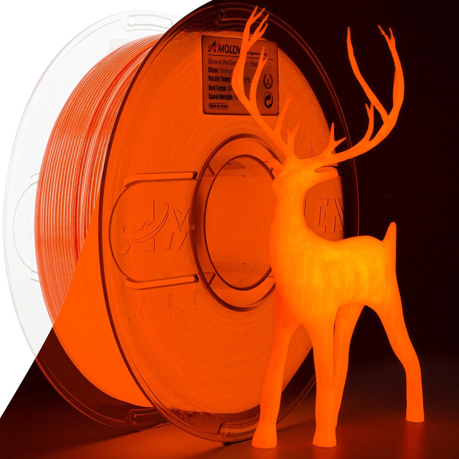 PLA Glow-in-the-Dark 1.75mm, 1KG/2.2LB - The misfit market