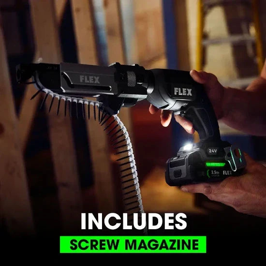 Flex FX1611-Z Drywall Screw Gun with Magazine Attachment