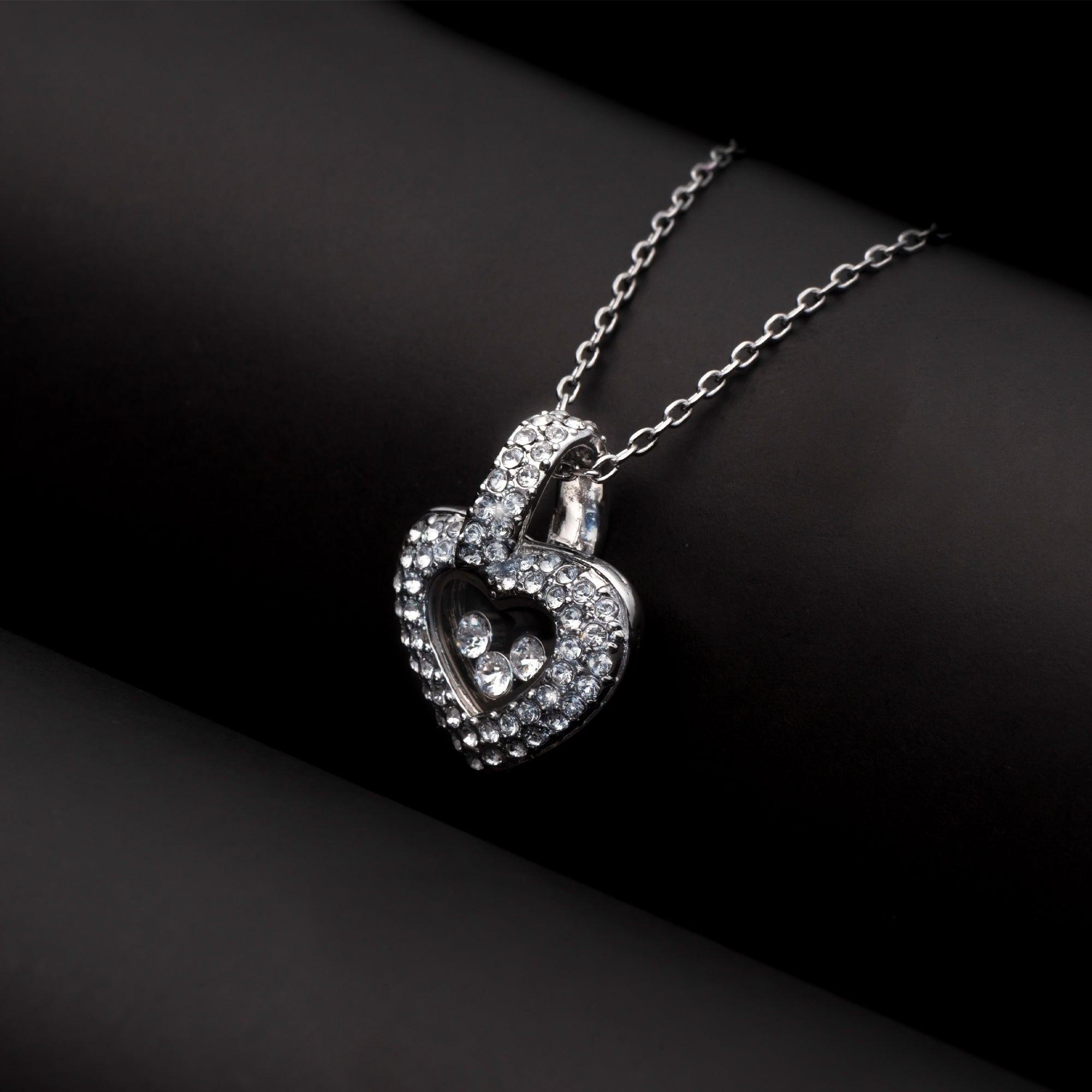 To My Loving Mom - You Are My First Home - Tryndi Floating Heart Necklace - The misfit market