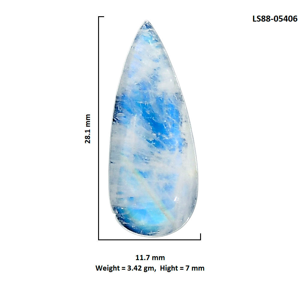 Pear Shape Rainbow Moonstone Loose Gemstone for Jewelry | the - The misfit market