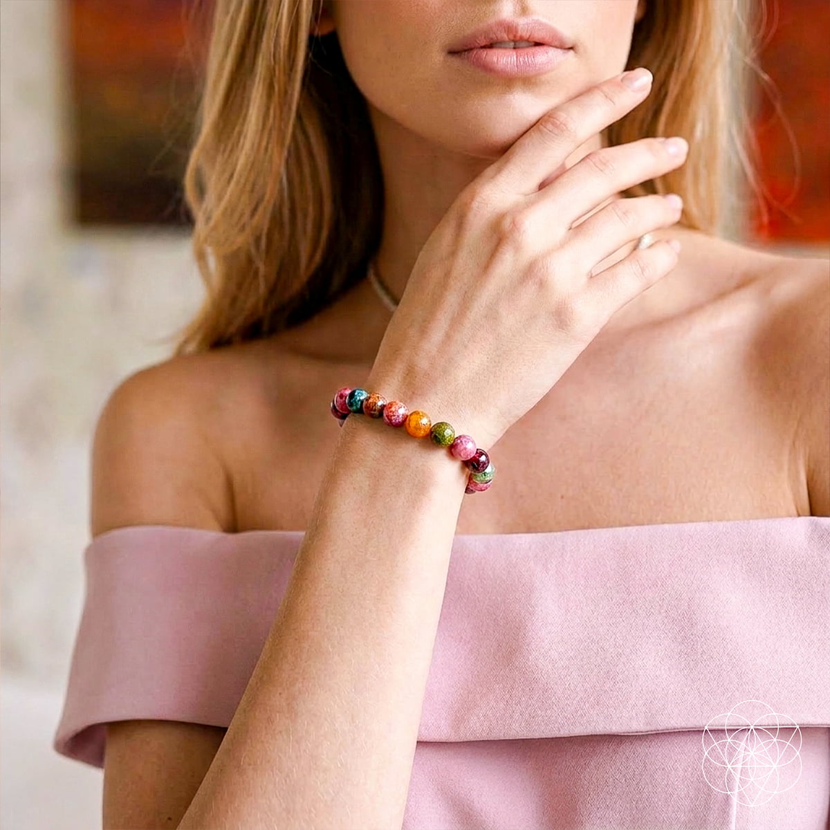 The Spiral Breaker - Rainbow Tourmaline Bracelet - The misfit market