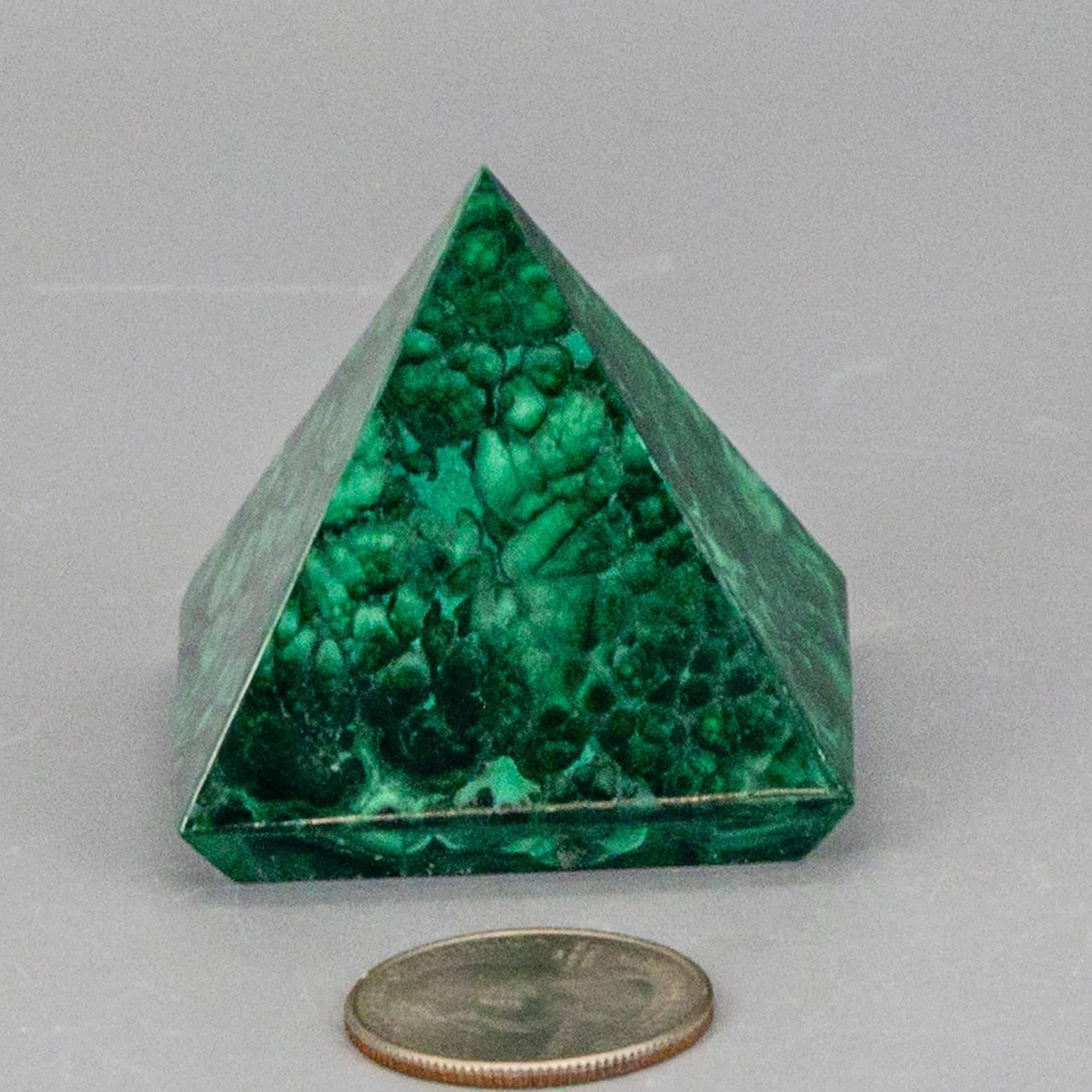 Malachite Crystal Pyramid Heart Chakra Transformation - The misfit market