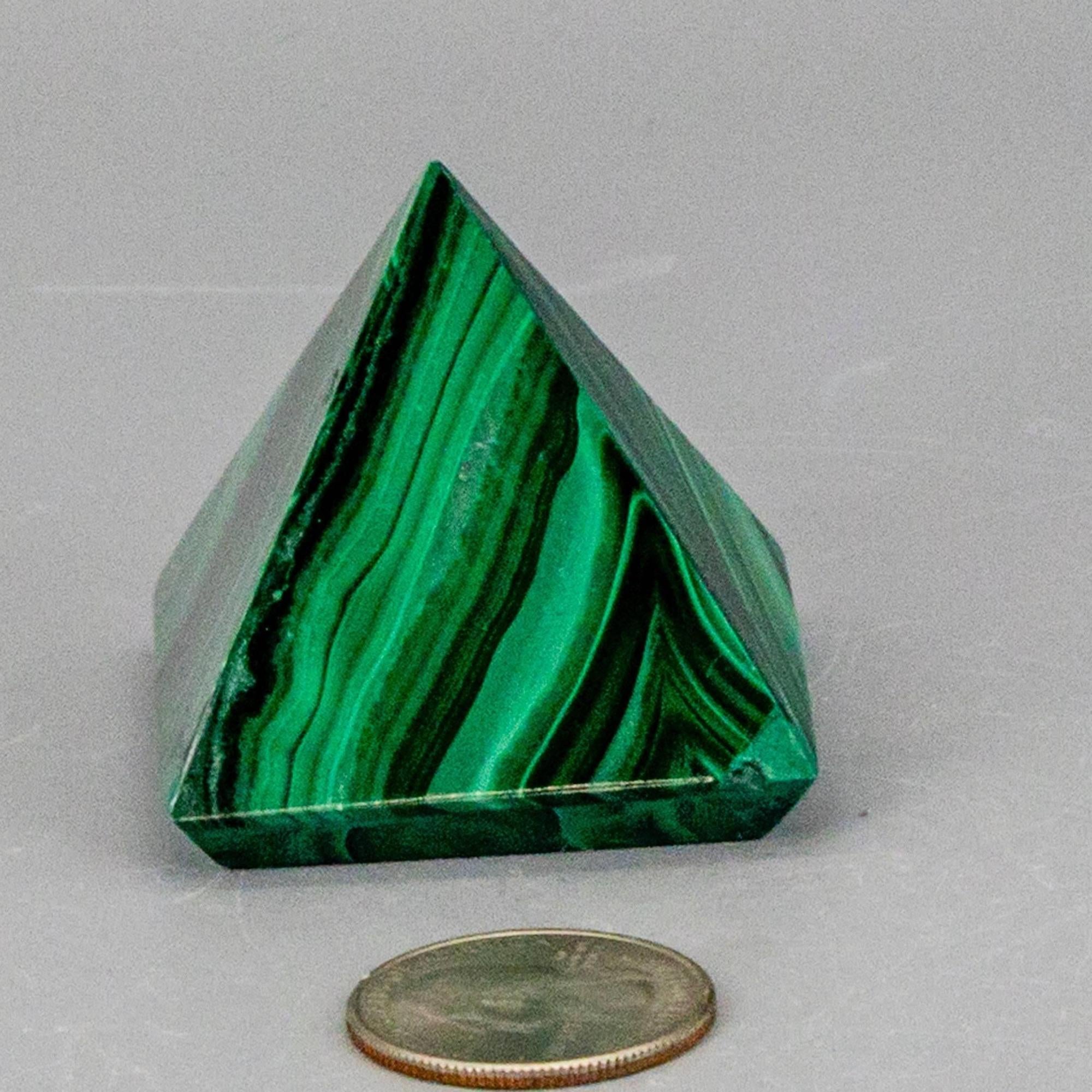 Malachite Crystal Pyramid Heart Chakra Transformation - The misfit market