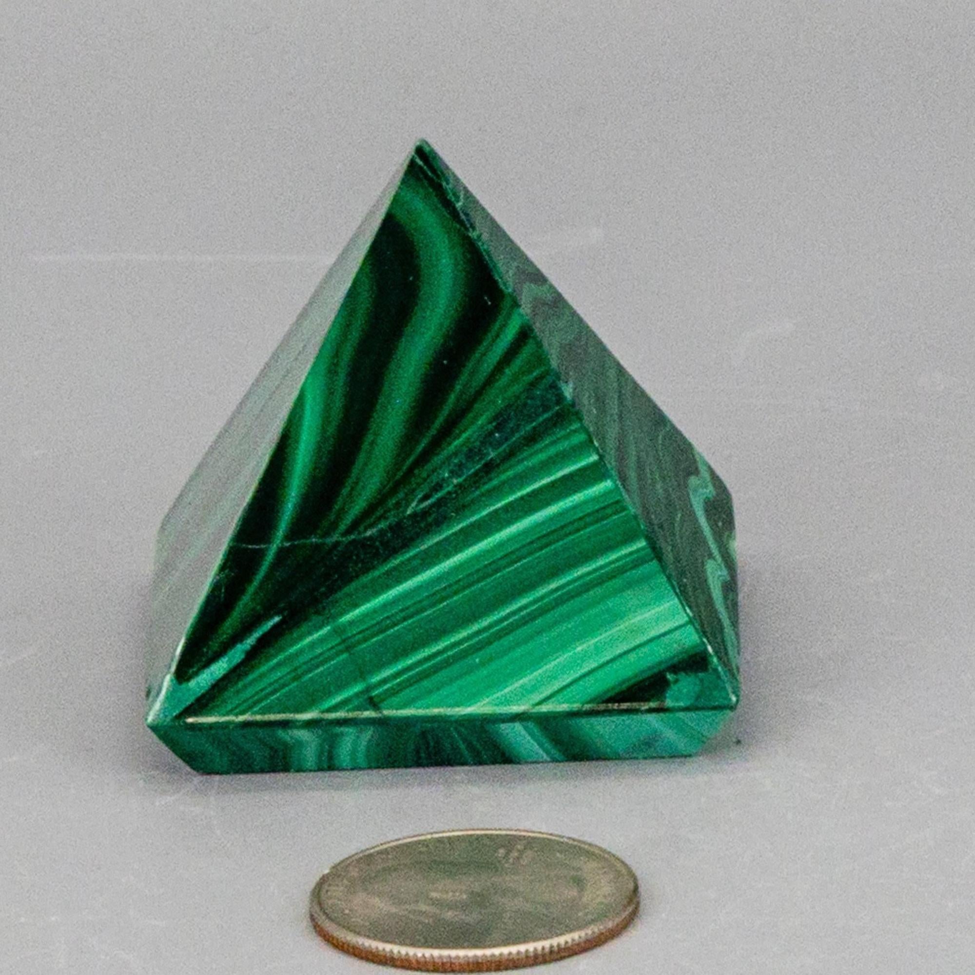 Malachite Crystal Pyramid Heart Chakra Transformation - The misfit market