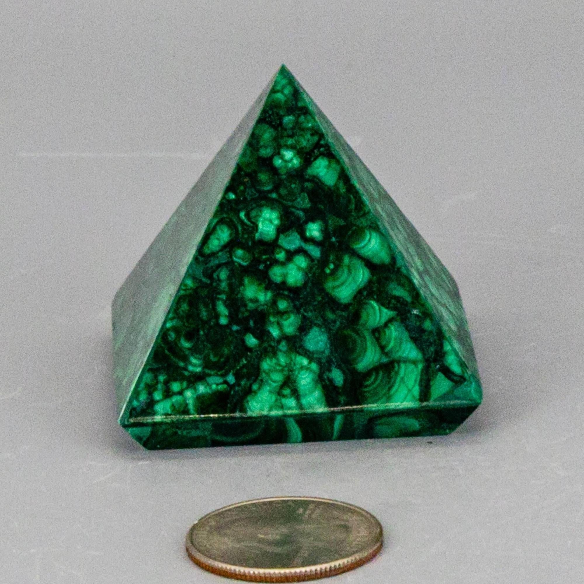Malachite Crystal Pyramid Heart Chakra Transformation - The misfit market