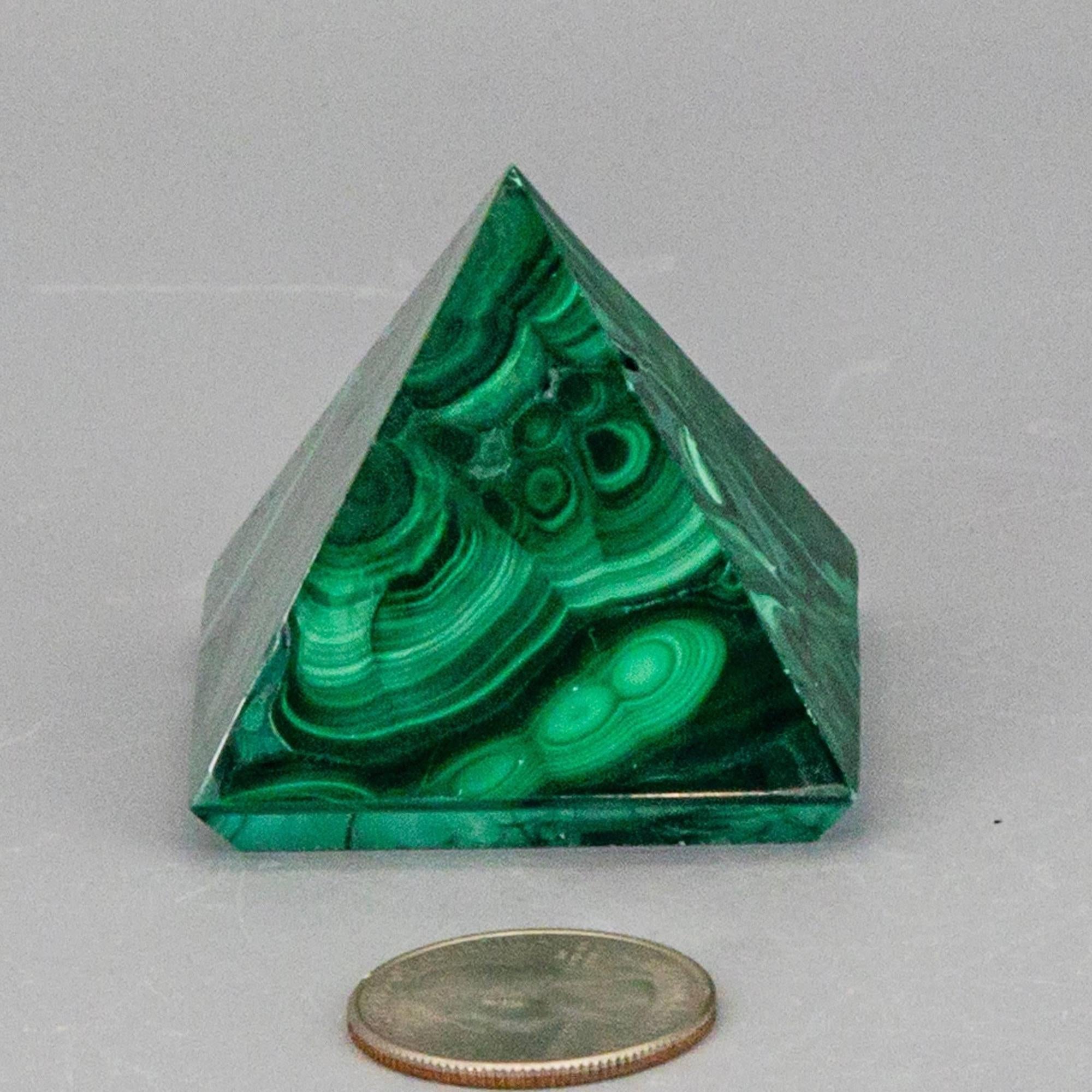Malachite Crystal Pyramid Heart Chakra Transformation - The misfit market