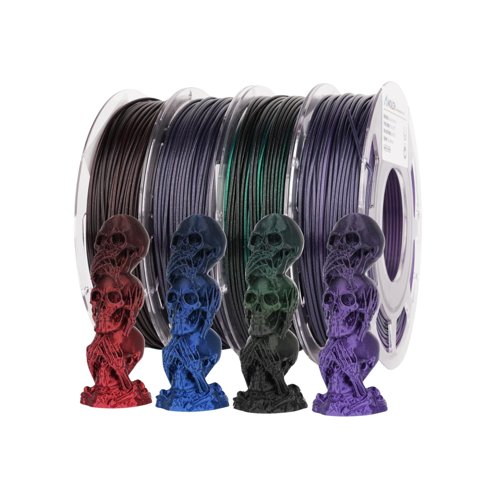 PLA Silk Shiny Gradient Variety Pack (4x200g) - 1.75MM - The misfit market
