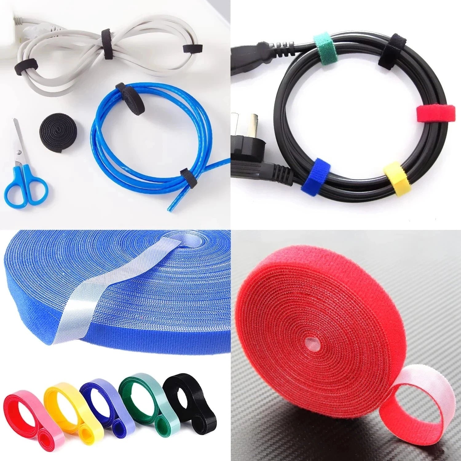 1/5M Cable Organizer Cable Management Wire Winder Tape Earphone Mouse Cord Management Ties Protector For iPhone Xiaomi Samsung - The misfit market