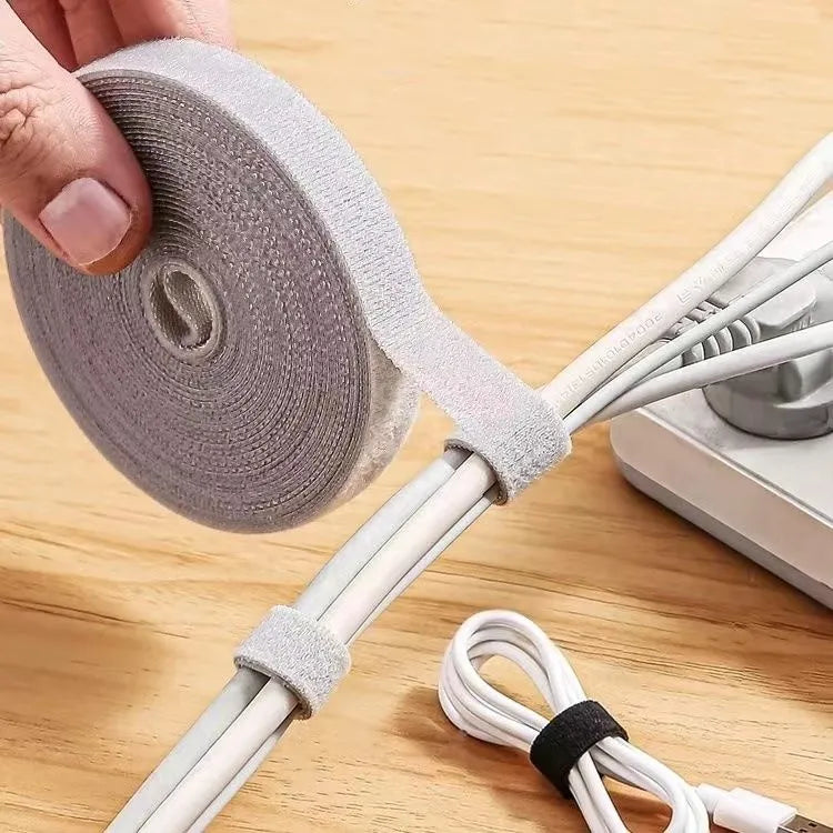1/5M Cable Organizer Cable Management Wire Winder Tape Earphone Mouse Cord Management Ties Protector For iPhone Xiaomi Samsung - The misfit market