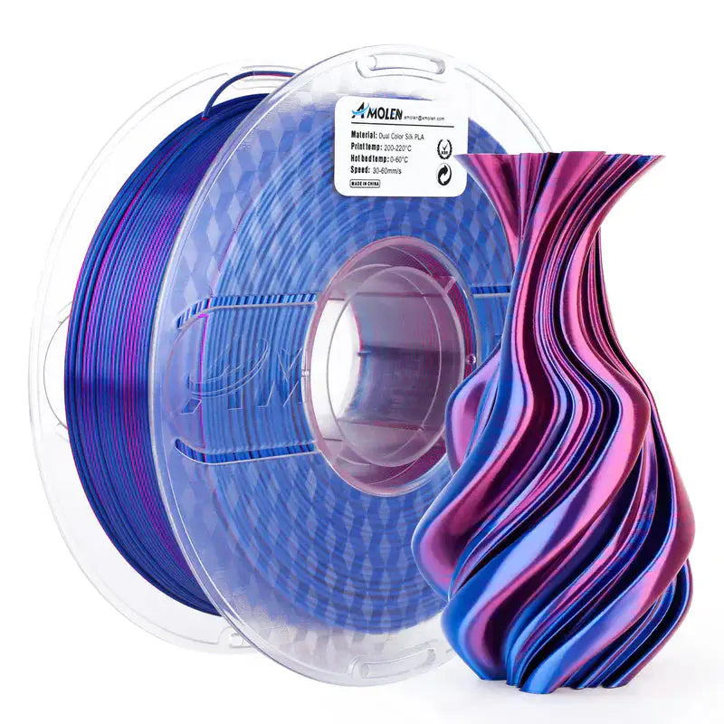 PLA Silk Dual Color 3D Filament 1.75mm 1KG | the misfit market - The misfit market