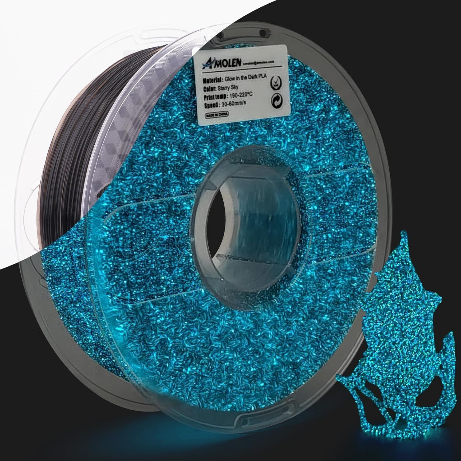 PLA Glow-in-the-Dark 1.75mm, 1KG/2.2LB - The misfit market