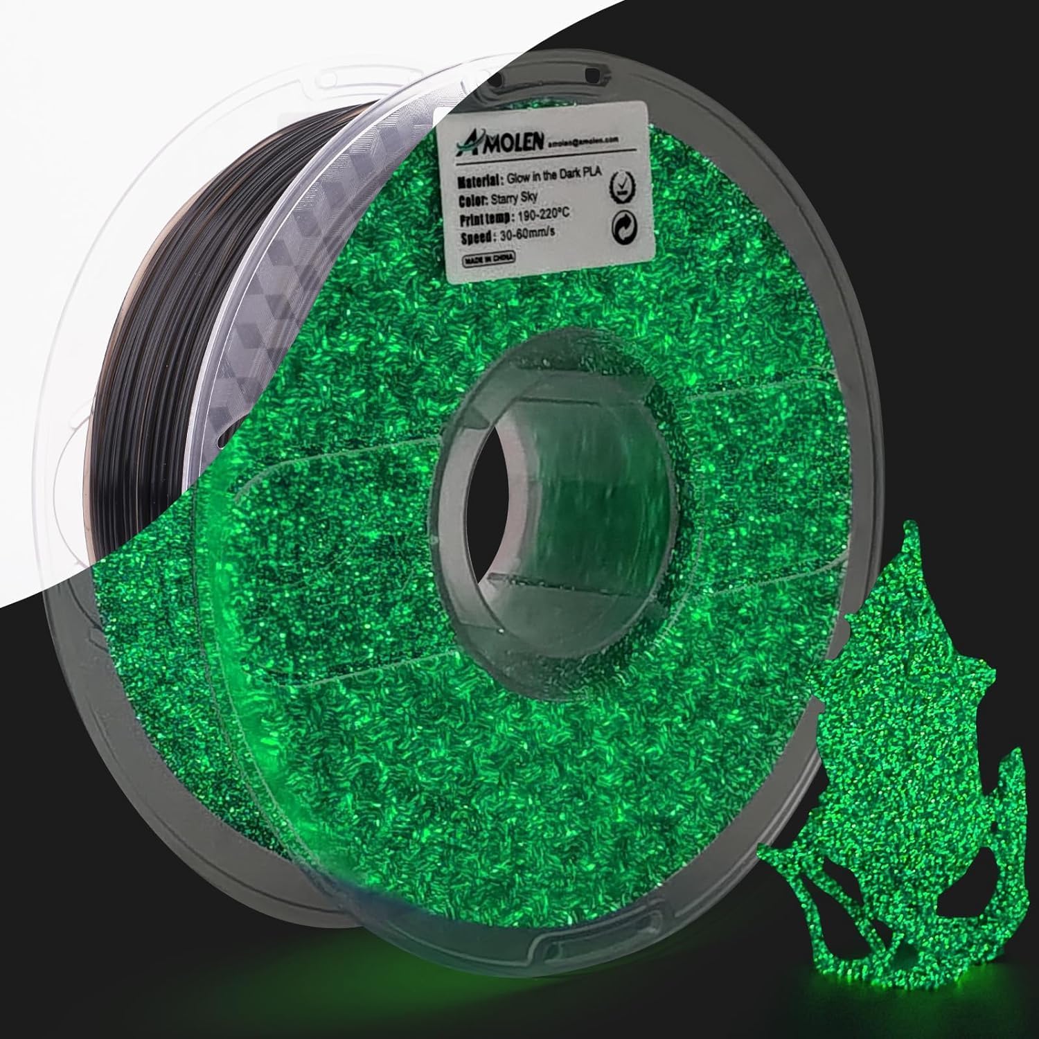 PLA Glow-in-the-Dark 1.75mm, 1KG/2.2LB - The misfit market