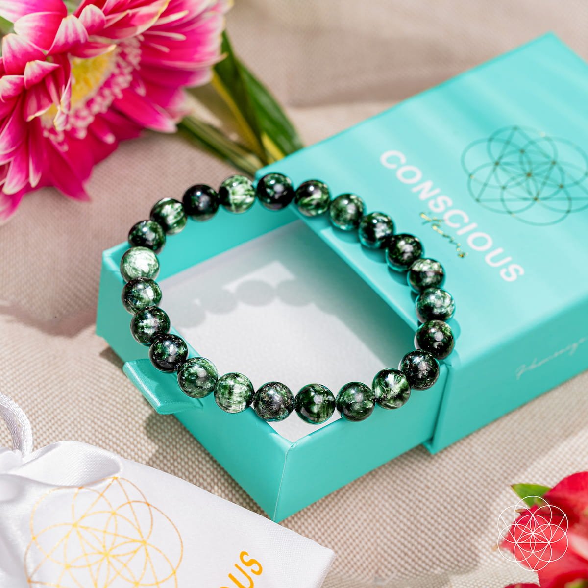 Angel Energy – Rare Seraphinite Bracelet of Transformation - The misfit market