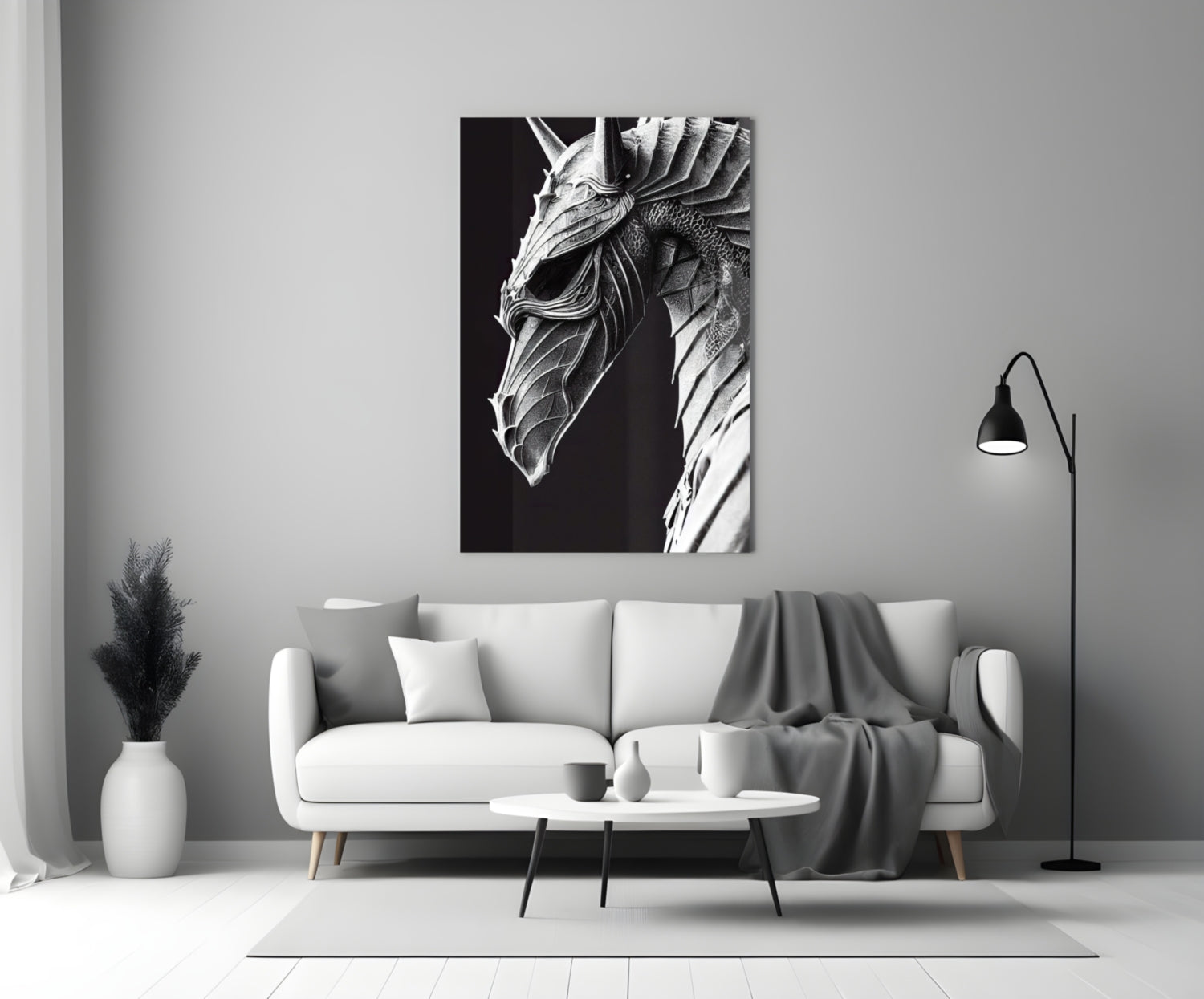 Iron Dragon Glass Art  || Designer Collection - The misfit market