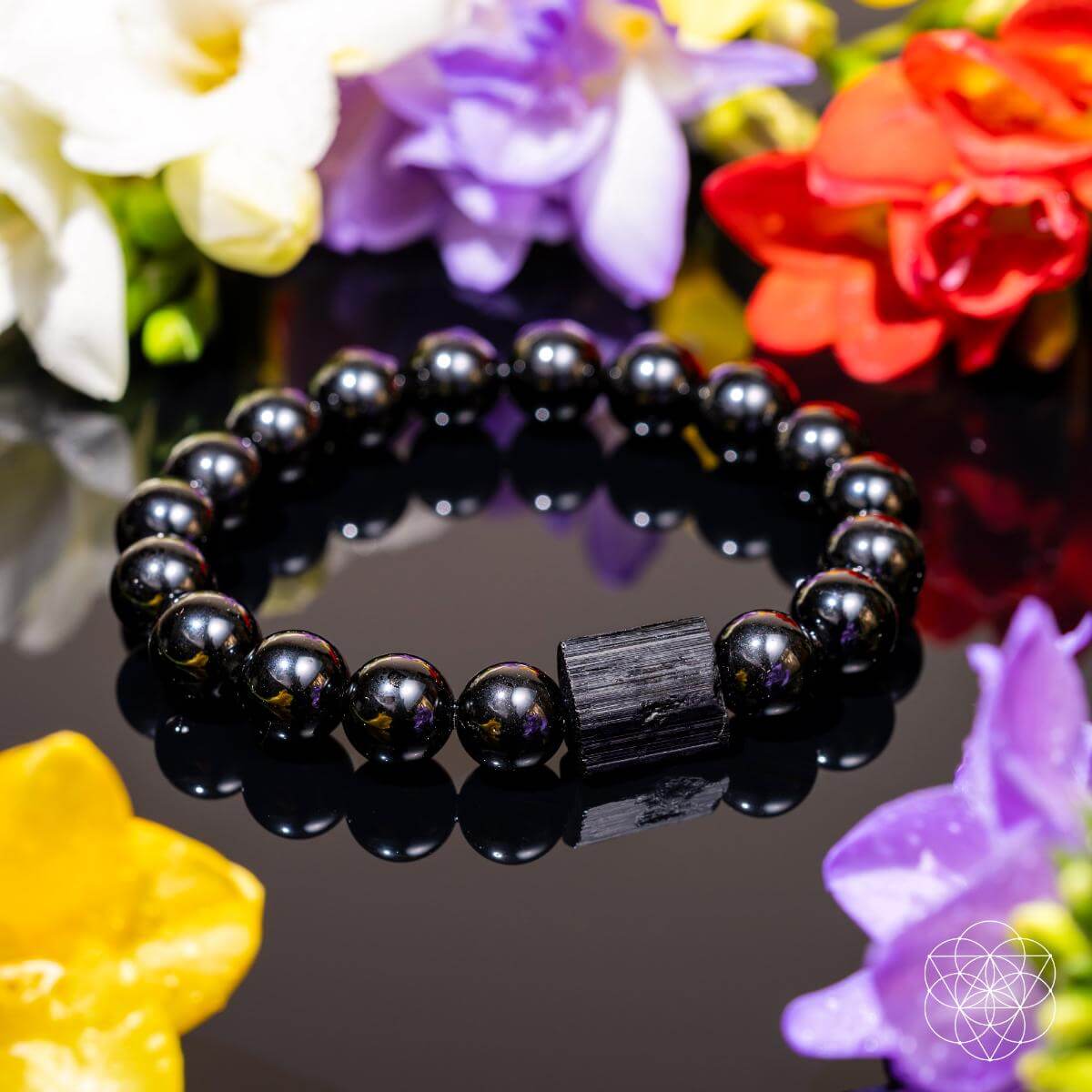 Habit Breaker - Black Obsidian & Tourmaline Bracelet - The misfit market