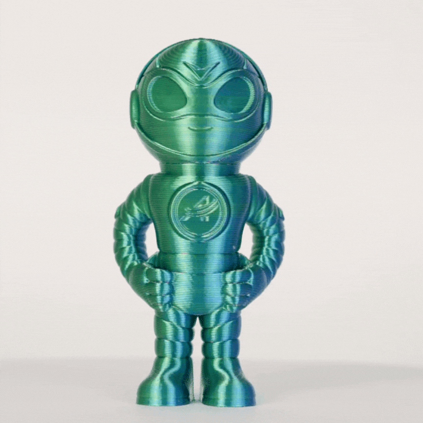 PLA Silk Dual Color 3D Filament 1.75mm 1KG | the misfit market - The misfit market