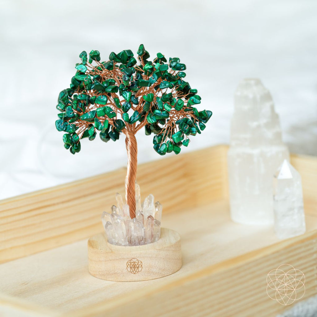 Malachite Anxiety Tree Lamp - The misfit market