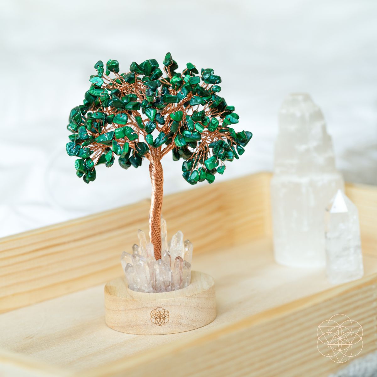 Malachite Anxiety Tree Lamp - The misfit market