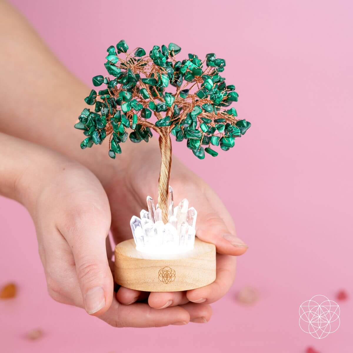 Malachite Anxiety Tree Lamp - The misfit market