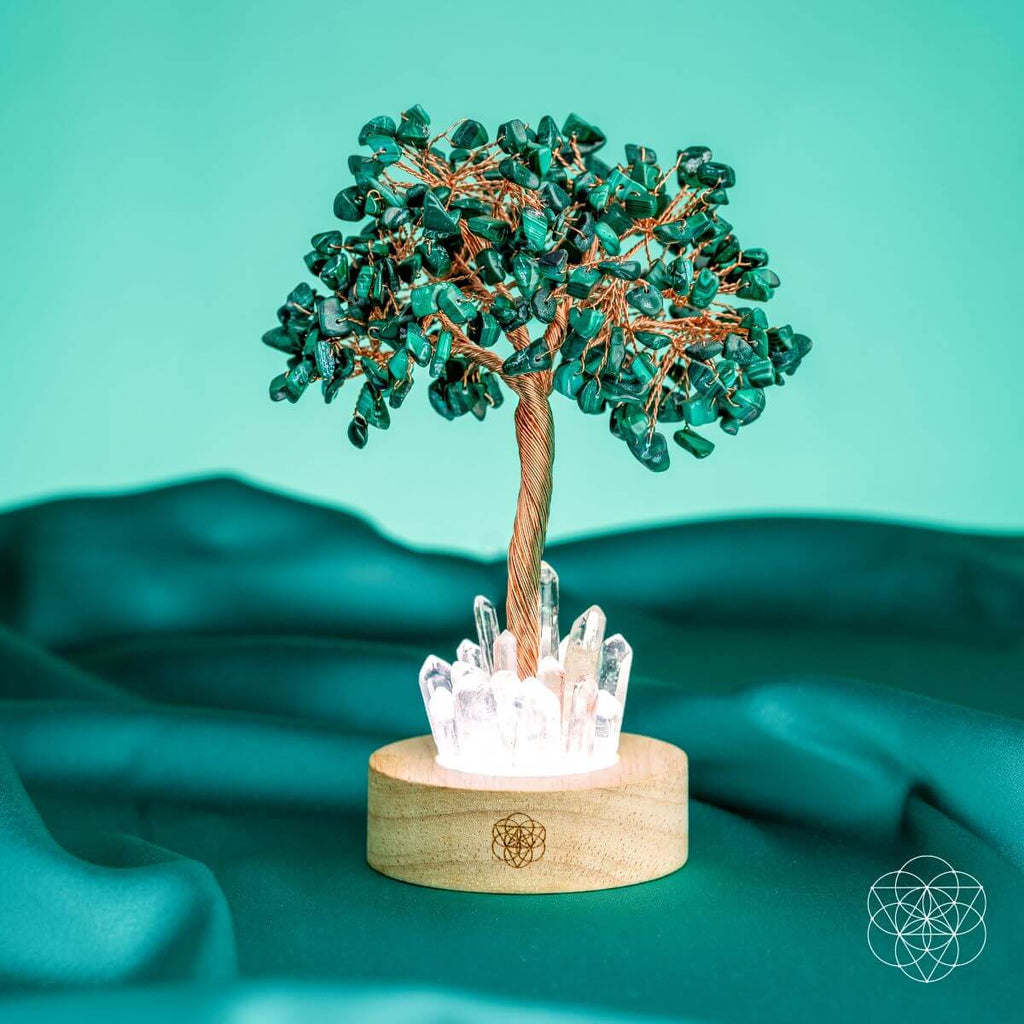 Malachite Anxiety Tree Lamp - The misfit market