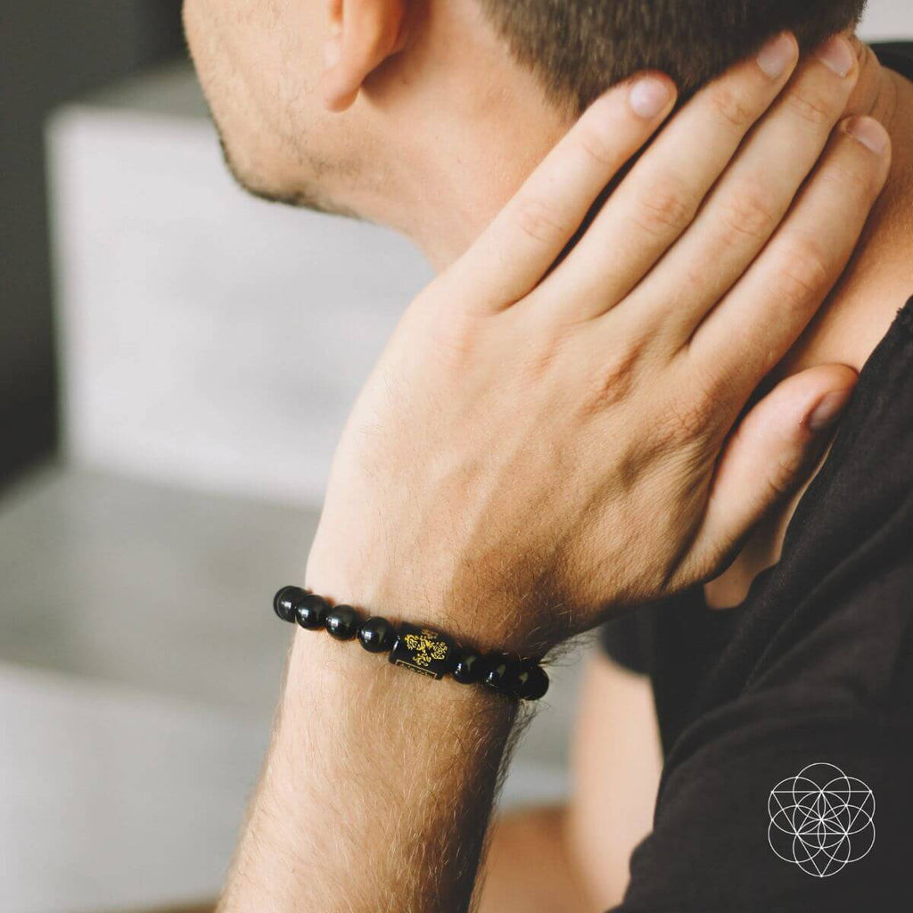 Rainbow Obsidian Protection Bracelet - The misfit market