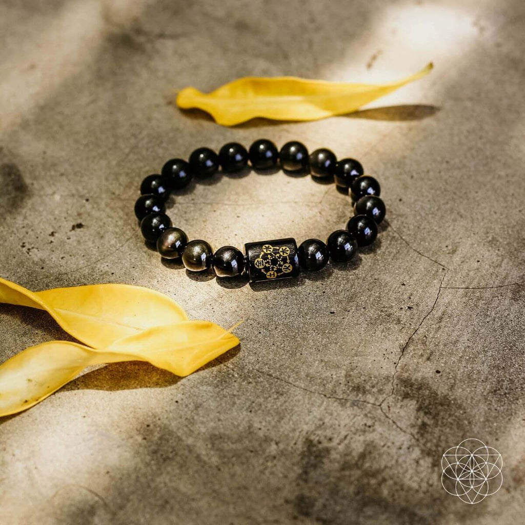 Rainbow Obsidian Protection Bracelet - The misfit market
