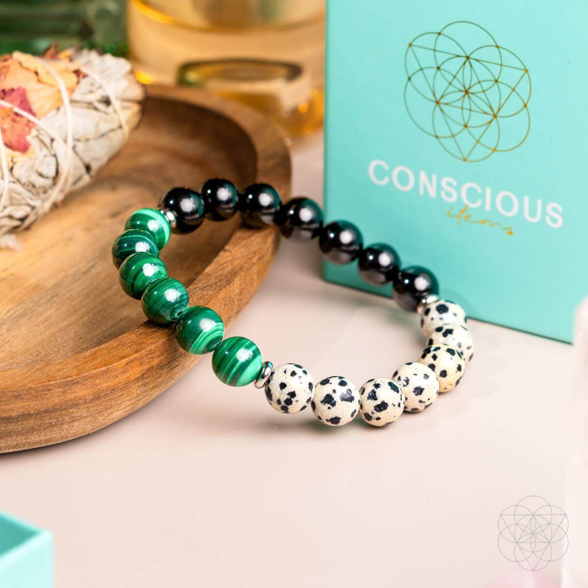 Soul Reset: Dalmatian Jasper Bracelet of Healing - The misfit market